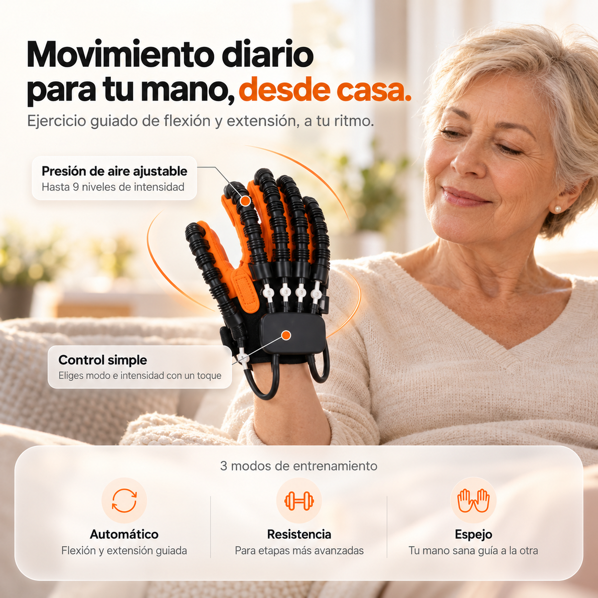 HandRestore™ Guante de Rehabilitación
